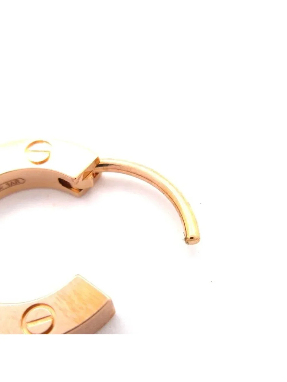 Cartier Single Earrings Love 18k Pink Gold